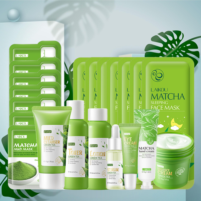 Beauty Makeup Kit - Green Tea Skin Care Kit Korean