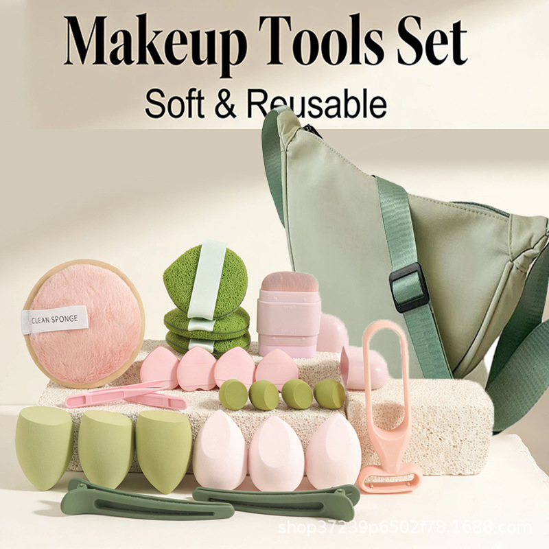 Stylish Dumpling Bag with 23 P - Beauty Makeup Kit ulasan dan harga