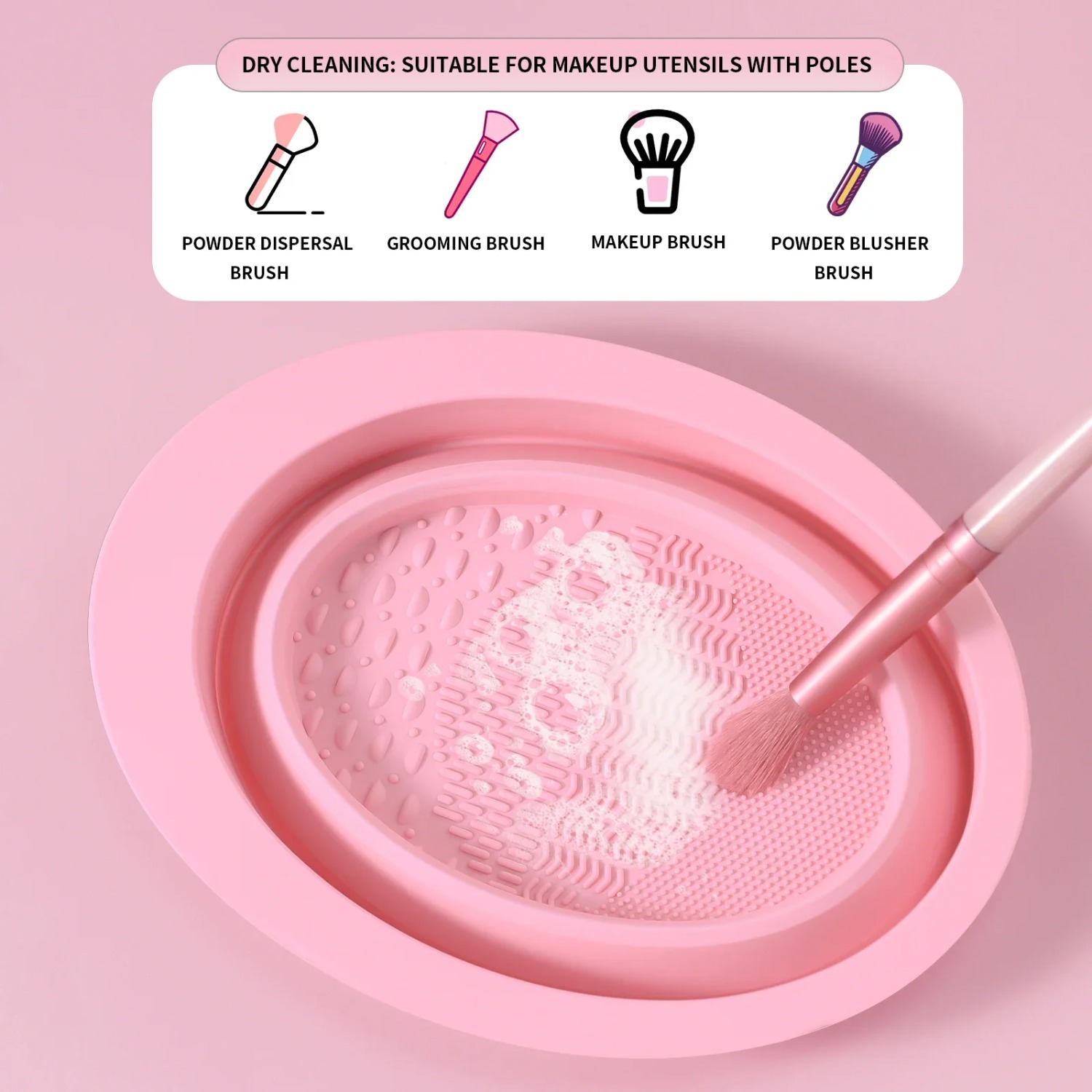 3pcs Makeup Brush Cleaning Too - Makeup Brush Set ulasan dan harga