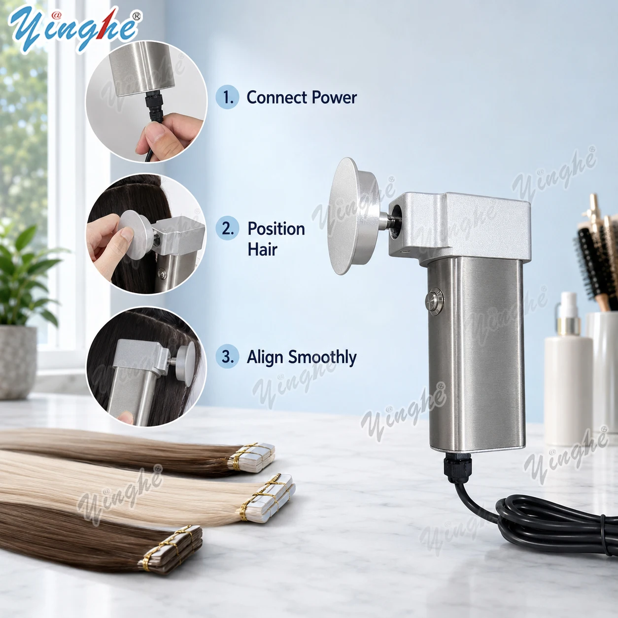 Professional Auto Hair Aligner - Hair Straightener ulasan dan harga