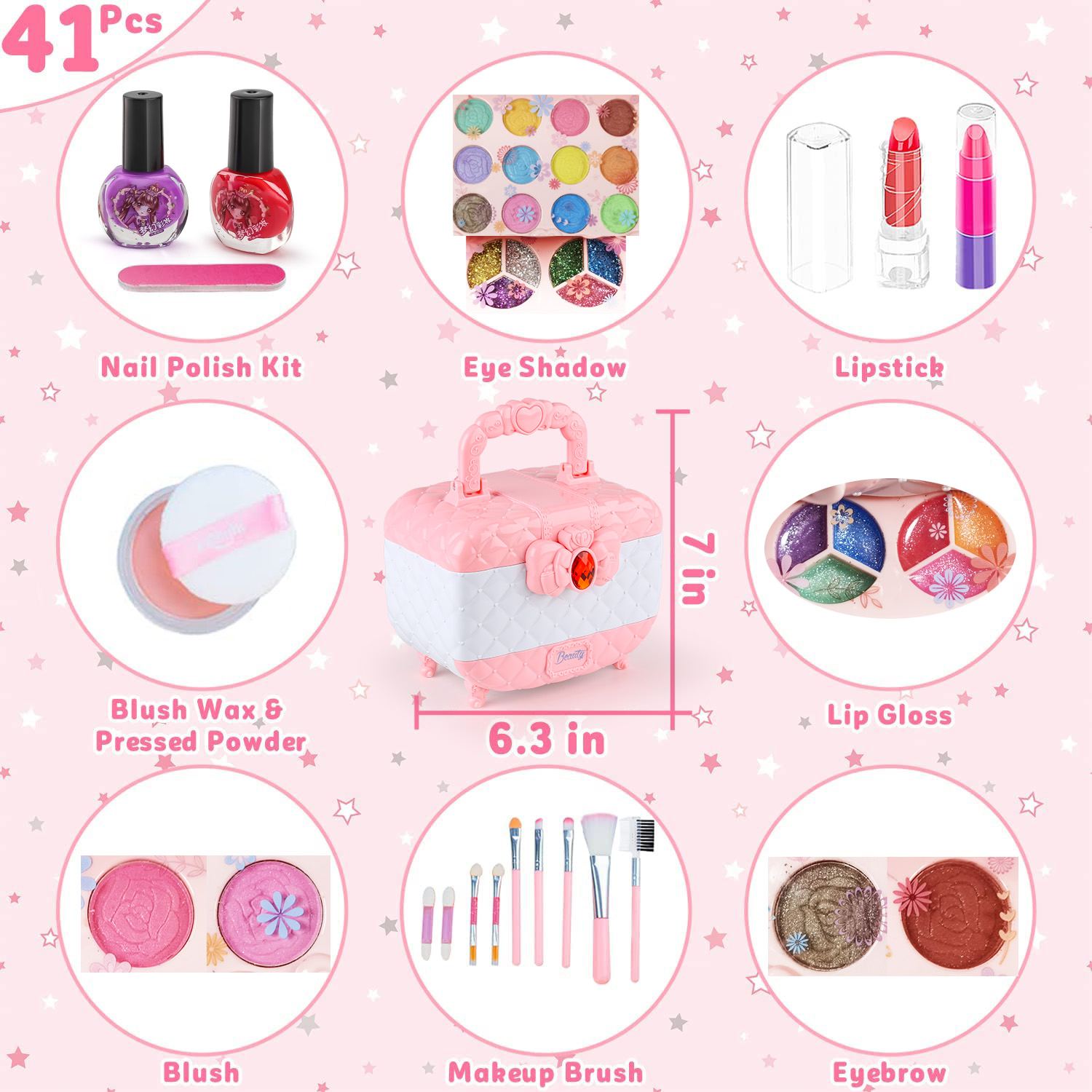 Kids Makeup Toy Kit for Girls, - Beauty Y Makeup ulasan dan harga