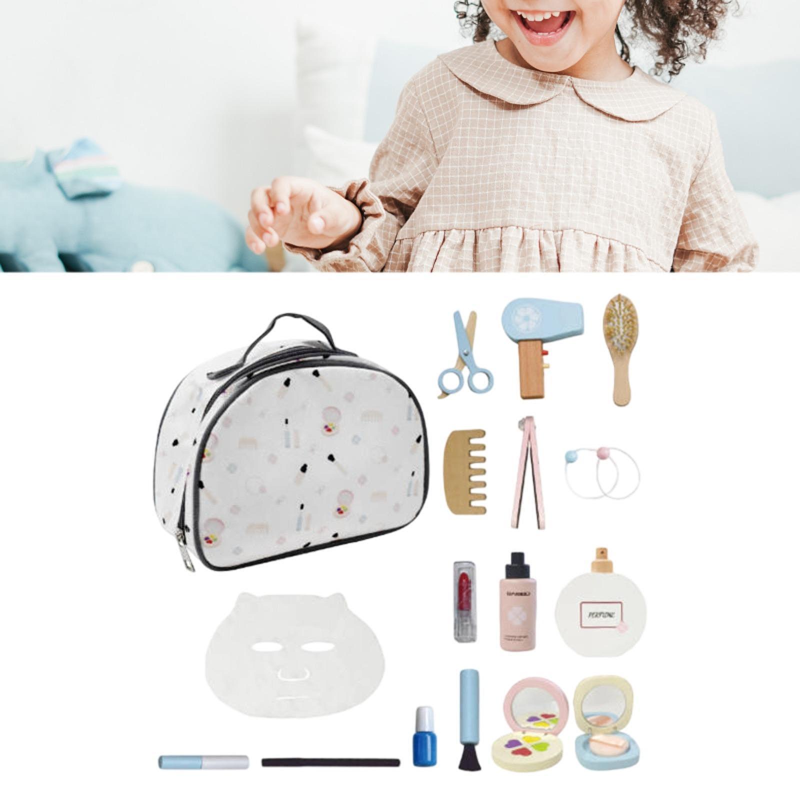 Wooden Makeup Toy Set Role Pla - Makeup Beauty House ulasan dan harga
