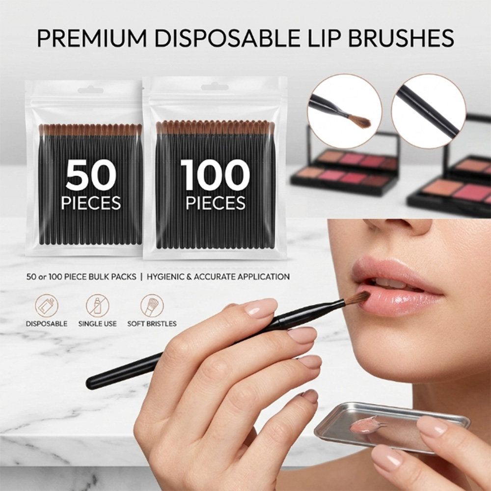 50/100pcs Disposable Lip Brush - Beauty Makeup Wholesale ulasan dan harga