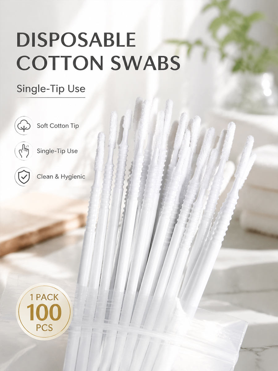 Disposable Long Cotton Swabs E - Beauty Makeup Wholesale ulasan dan harga