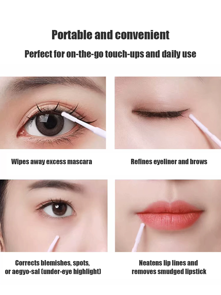 Disposable Long Cotton Swabs E - Beauty Makeup Wholesale ulasan dan harga