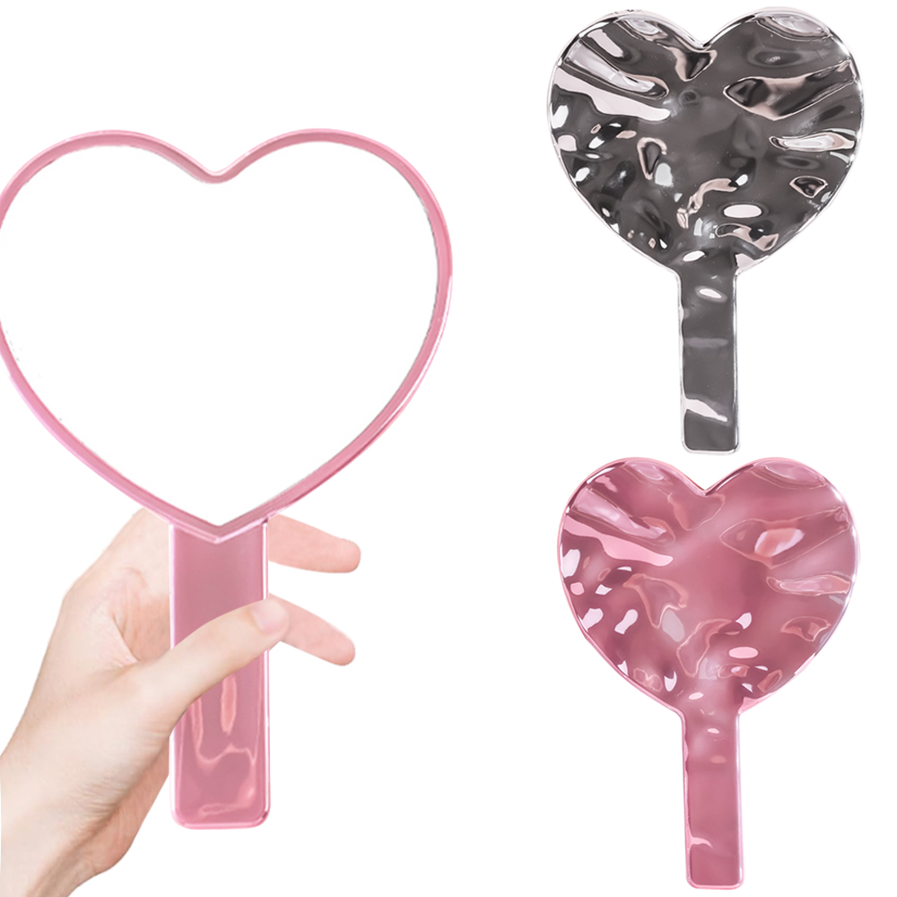 1pc Handheld Makeup Mirror Ele - Woman Beauty Makeup ulasan dan harga