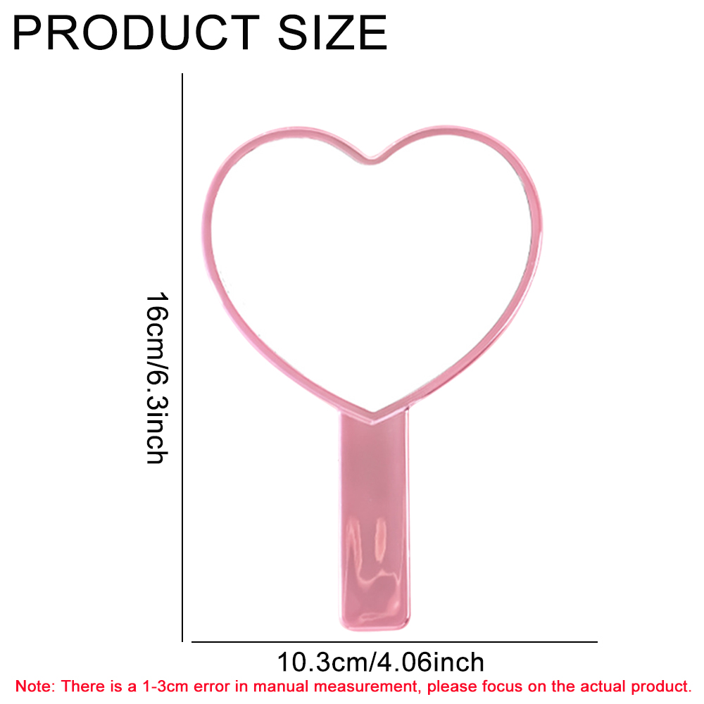 1pc Handheld Makeup Mirror Ele - Woman Beauty Makeup ulasan dan harga