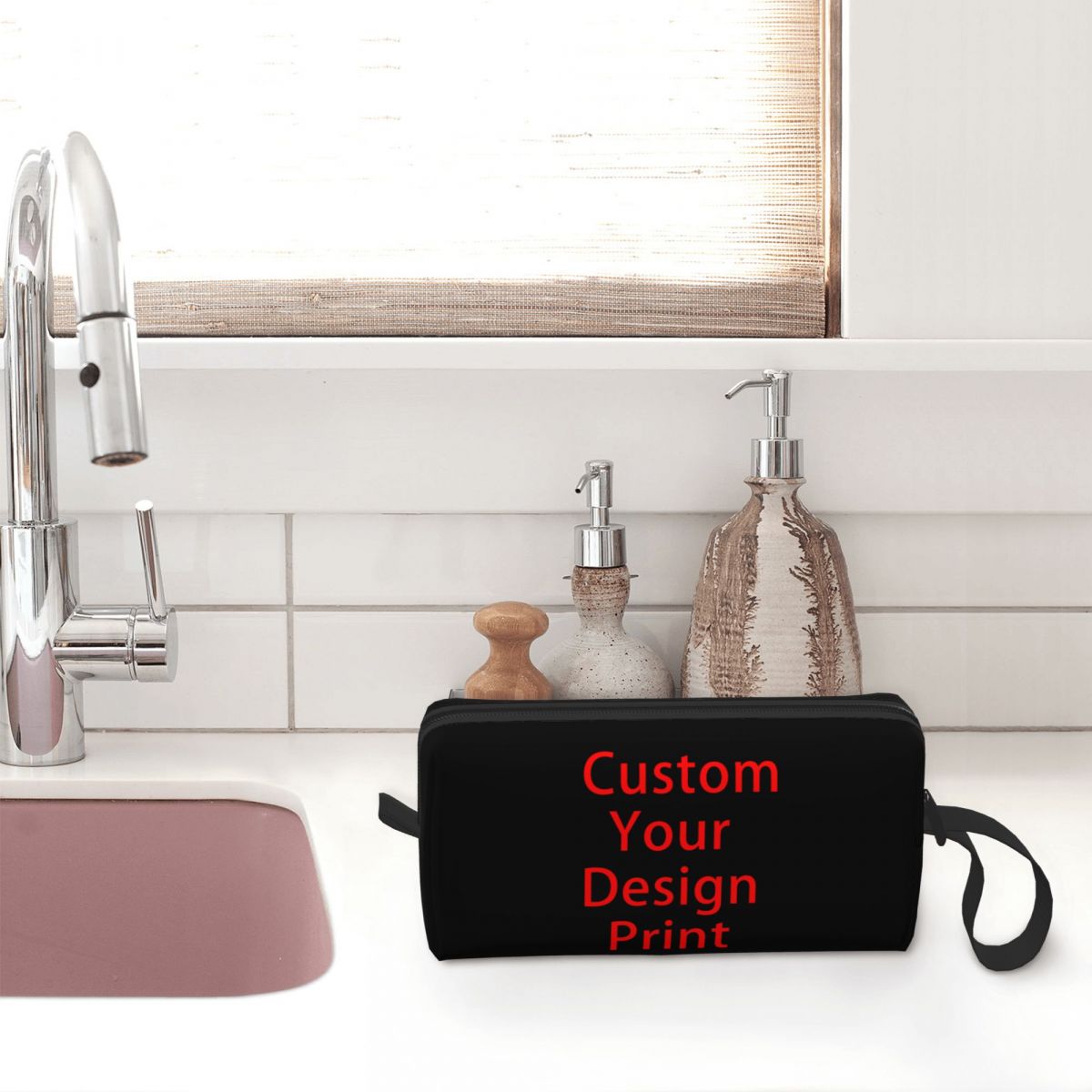 Custom Your Design Toiletry Ba - Beauty Makeup Logo Design ulasan dan harga
