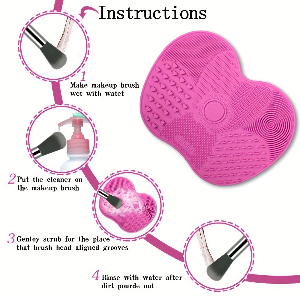 1Pc Silicone Apple-Shaped Make - Makeup Brush Set ulasan dan harga