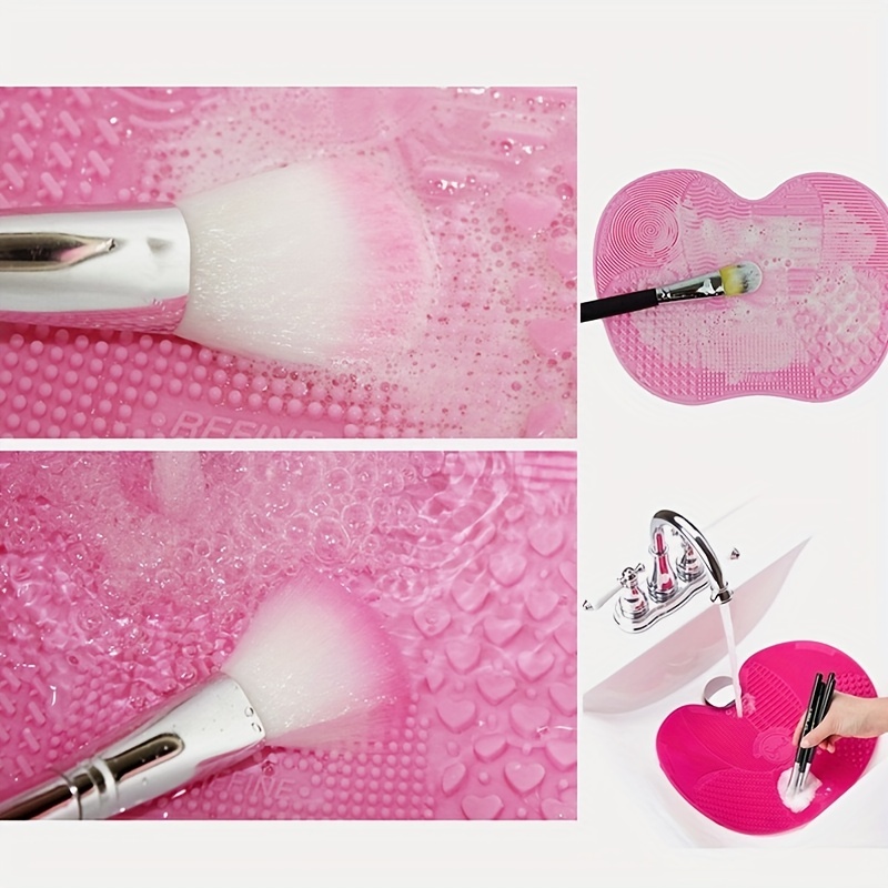 1Pc Silicone Apple-Shaped Make - Makeup Brush Set ulasan dan harga