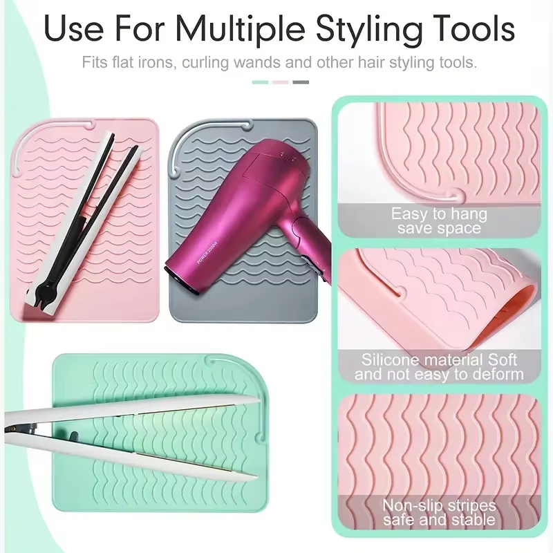 Silicone Heat Resistant Mat fo - Hair Straightener ulasan dan harga