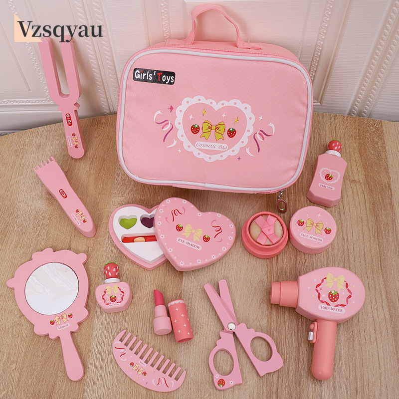 Children Wooden Play House Toy - Makeup Beauty House ulasan dan harga