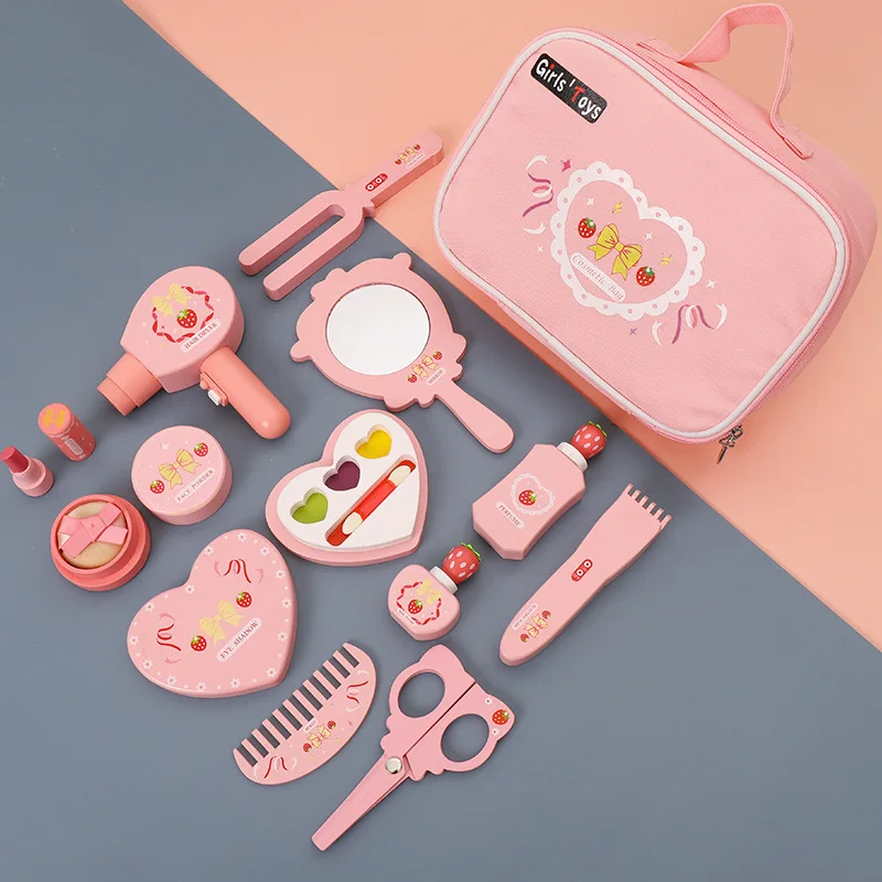 Children Wooden Play House Toy - Makeup Beauty House ulasan dan harga