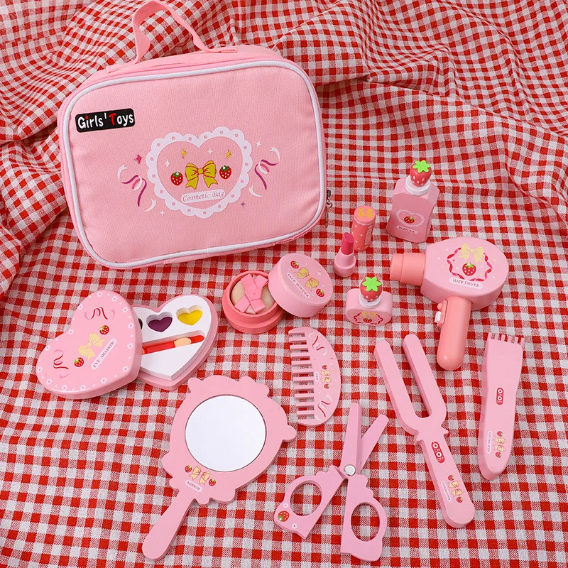Children Wooden Play House Toy - Makeup Beauty House ulasan dan harga