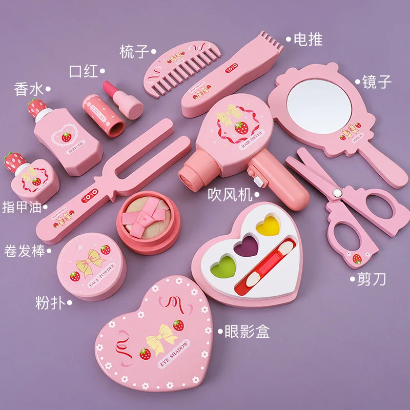 Children Wooden Play House Toy - Makeup Beauty House ulasan dan harga
