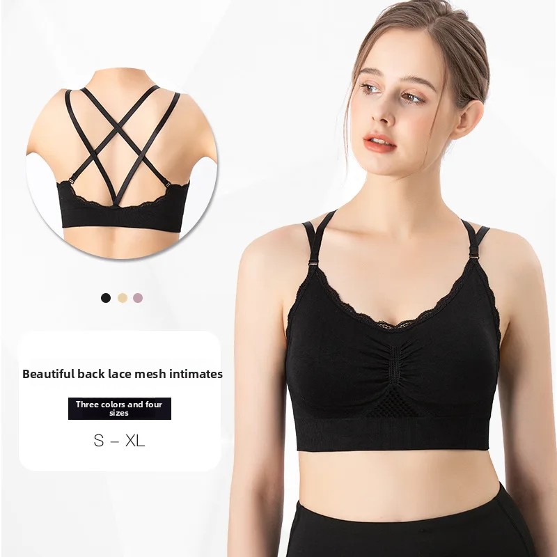 Sports Bra Lace Mesh Breathabl - Beauty & Makeup Katia Di Paola ulasan dan harga