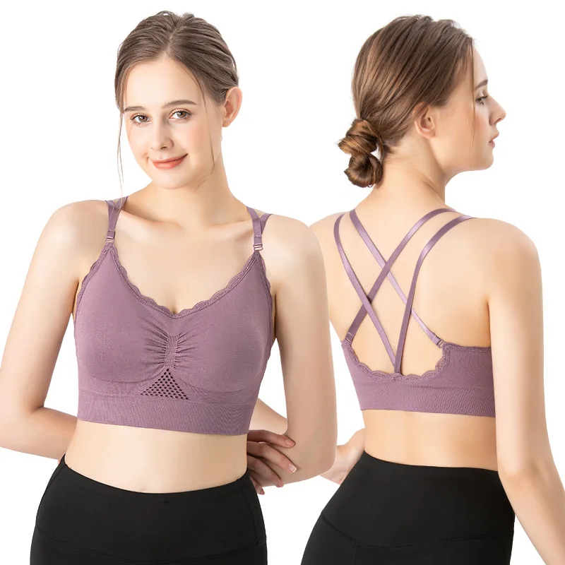 Sports Bra Lace Mesh Breathabl - Beauty & Makeup Katia Di Paola ulasan dan harga
