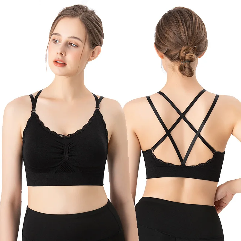 Sports Bra Lace Mesh Breathabl - Beauty & Makeup Katia Di Paola ulasan dan harga