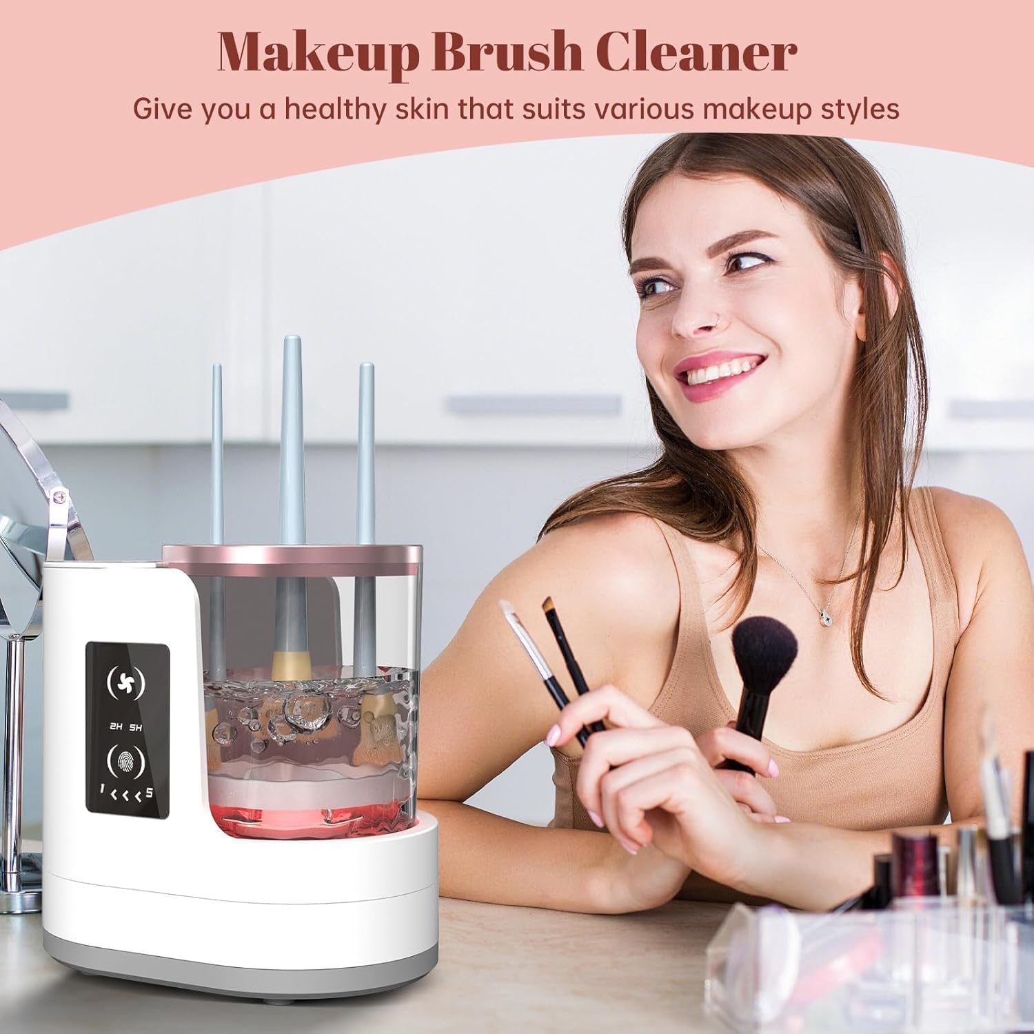 Automatic Rotating Makeup Brus - Makeup Brush Set ulasan dan harga