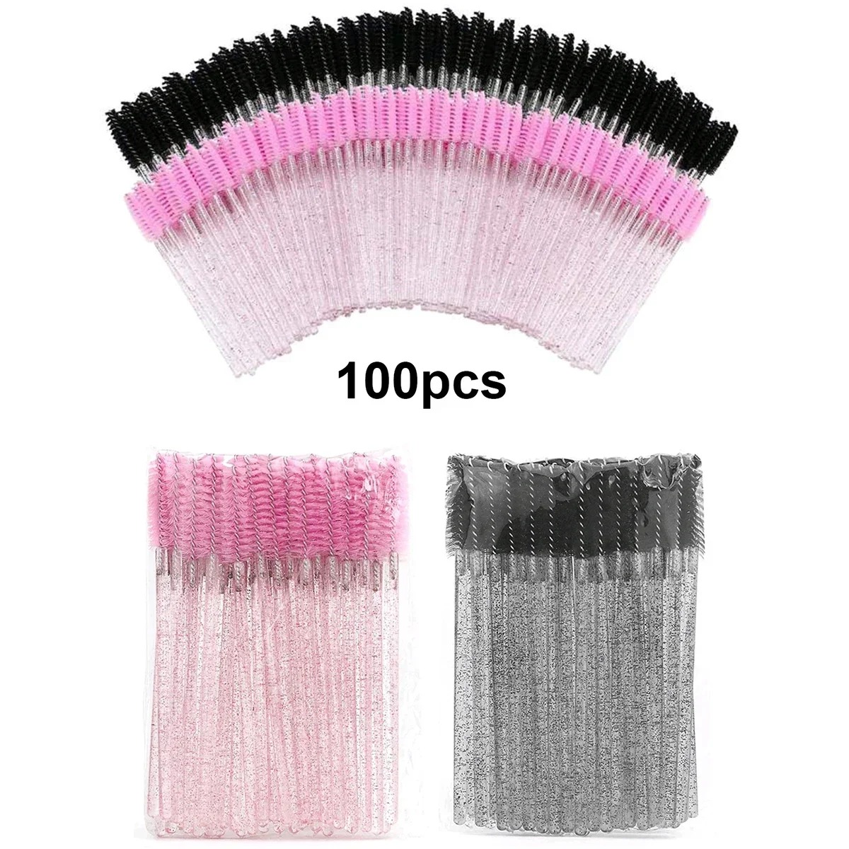 100pcs Disposable Eyelash Brus - Beauty Makeup Wholesale ulasan dan harga