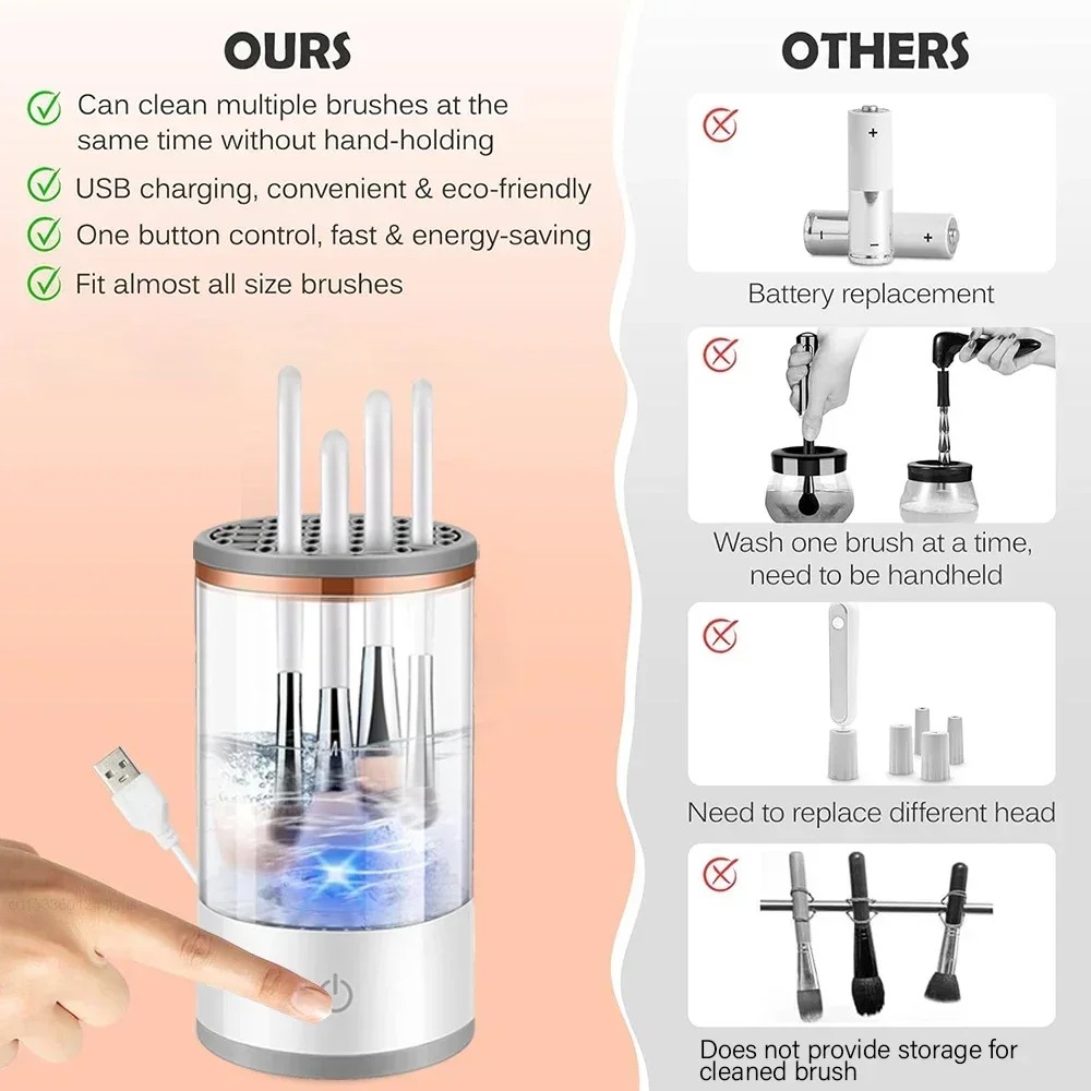 Portable USB Plug Electric Mak - Makeup Brush Set ulasan dan harga
