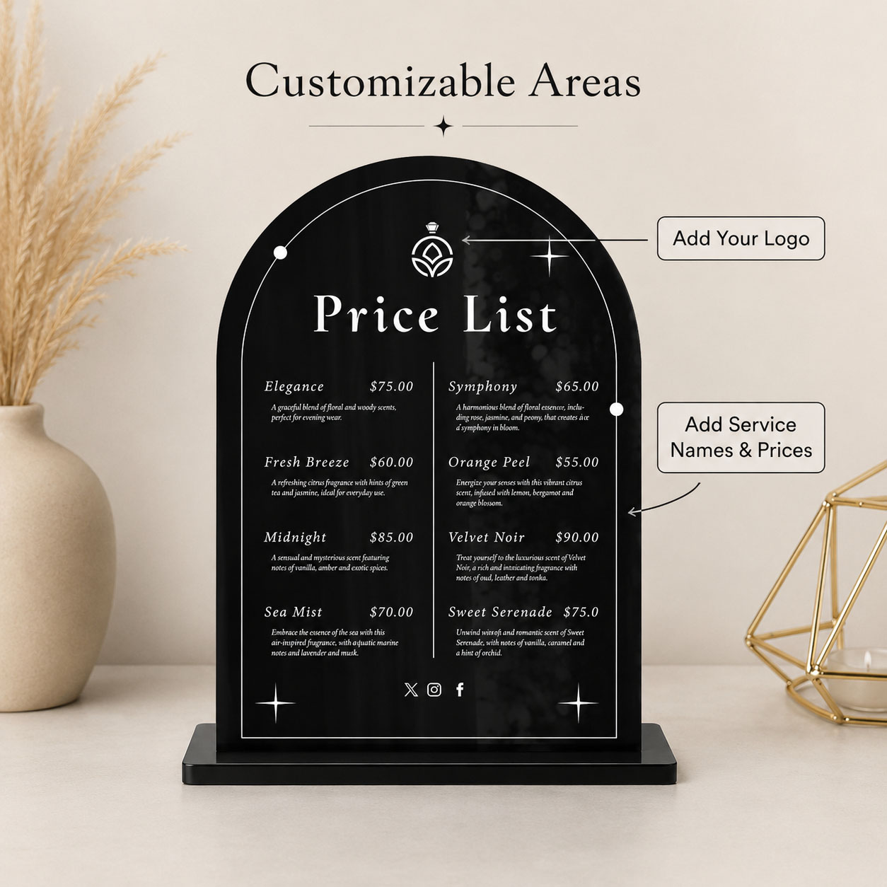 Custom Arch Acrylic Price List - Beauty Makeup List ulasan dan harga