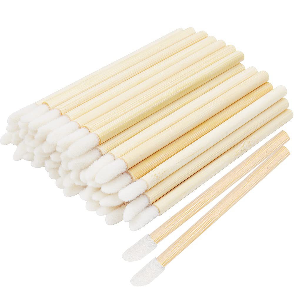 100Pcs Wooden Lipstick Applica - Makeup Brush Set ulasan dan harga