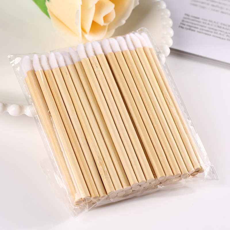 100Pcs Wooden Lipstick Applica - Makeup Brush Set ulasan dan harga