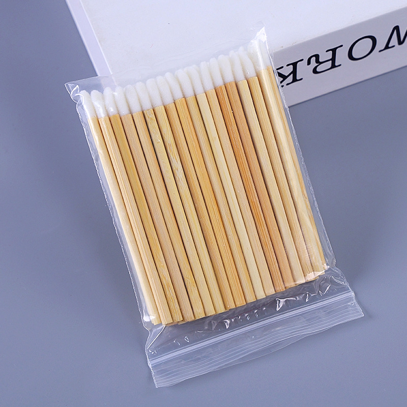 100Pcs Wooden Lipstick Applica - Makeup Brush Set ulasan dan harga