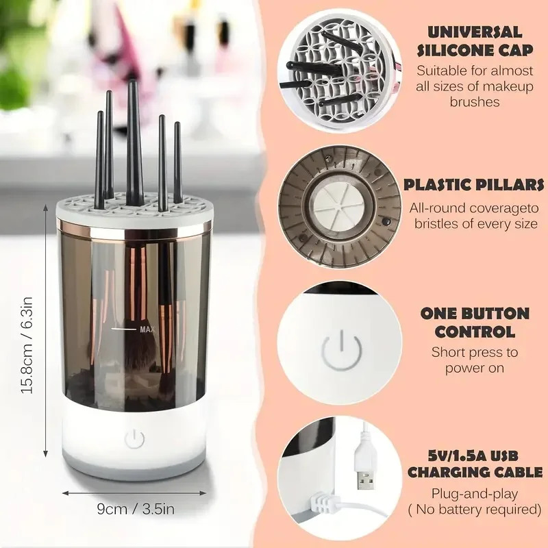 USB Plug Portable Electric Mak - Makeup Brush Set ulasan dan harga