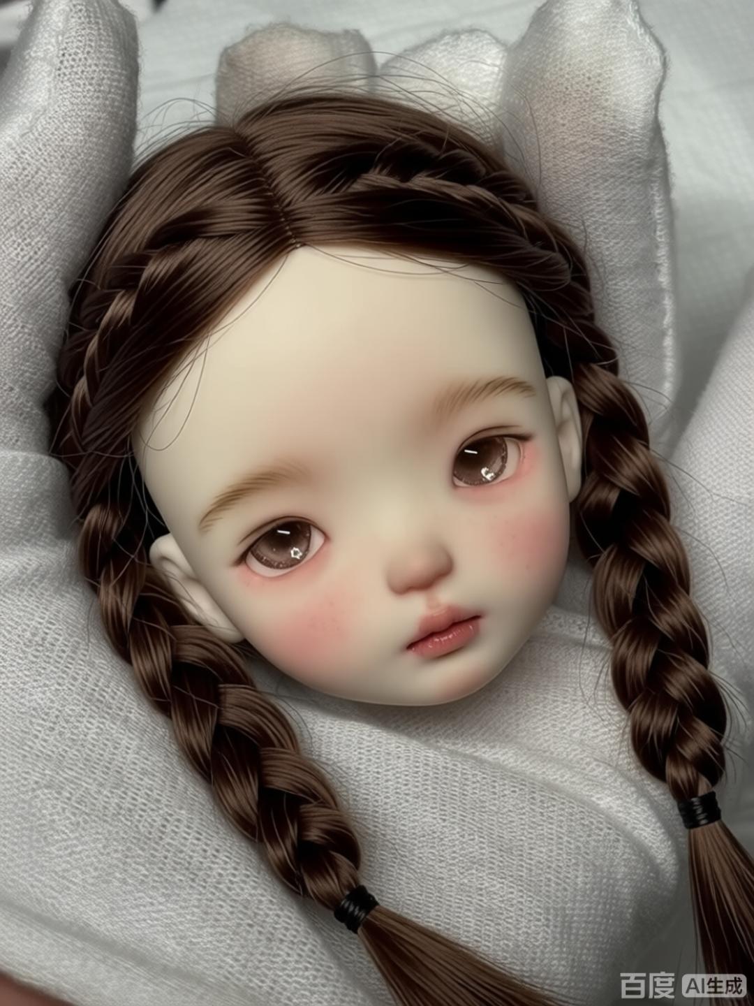 1/6 Scale SD BJD Doll Head - j - Beauty Y Makeup ulasan dan harga