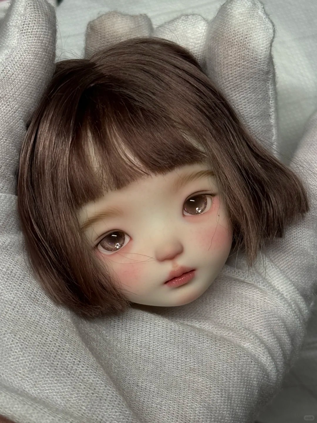 1/6 Scale SD BJD Doll Head - j - Beauty Y Makeup ulasan dan harga
